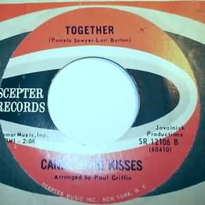 CANDY AND THE KISSES — KEEP ON SEARCHIN / TOGETHER record label scan