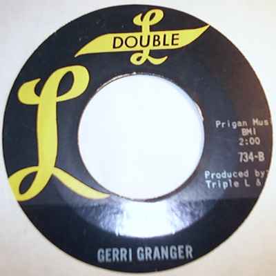 GERRI GRANGER — YOU MUST BE DOING SOMETHING RIGHT / I CRIED record label scan
