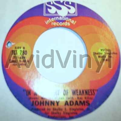 JOHNNY ADAMS IN A MOMENT OF WEAKNESS / I CAN'T ALL BE BAD