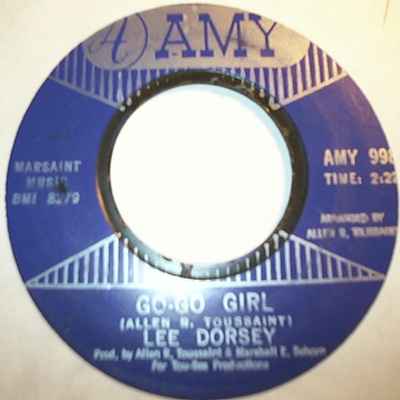 LEE DORSEY — GO GO GIRL / I CAN HEAR YOU CALLIN record label scan