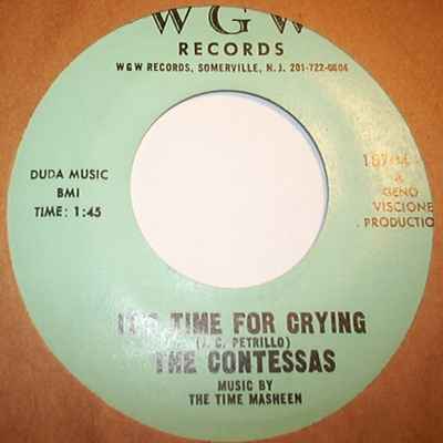 CONTESSAS — IT'S TIME FOR CRYING / JUST LOVE ME record label scan