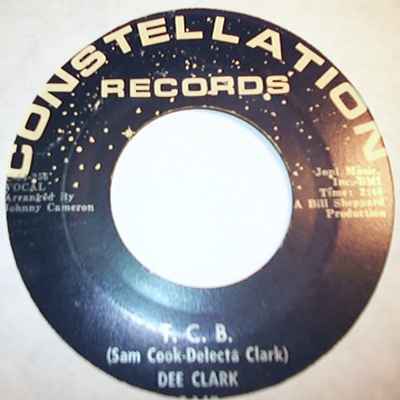 DEE CLARK — T.C.B. / IT'S IMPOSSIBLE record label scan