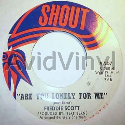 FREDDIE SCOTT ARE YOU LONELY FOR ME / WHERE WERE YOU