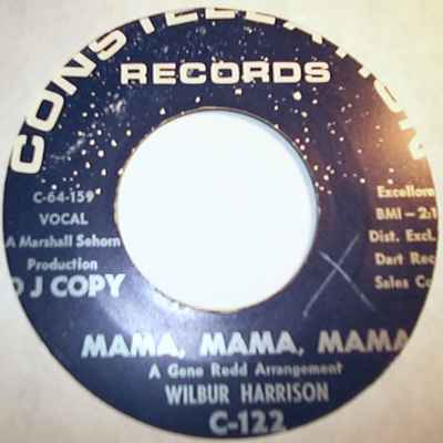 WILBUR HARRISON — MAMA, MAMA, MAMA / NEW YORK'S WORLD FAIR record label scan