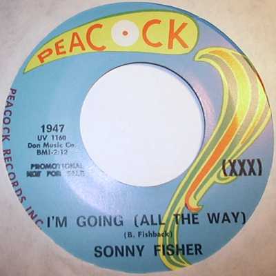 SONNY FISHER — I'M GOING / HURTING record label scan