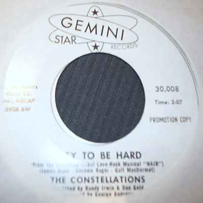 CONSTELLATIONS — EASY TO BE HARD / SAME record label scan
