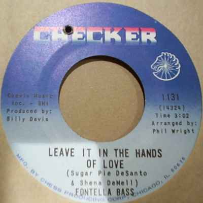 FONTELLA BASS — LEAVE IT IN THE HANDS OF LOVE / RECOVERY record label scan