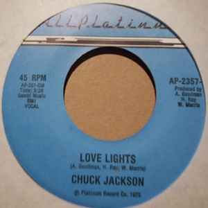CHUCK JACKSON — LOVE LIGHTS / INSTRUMENTAL record label scan