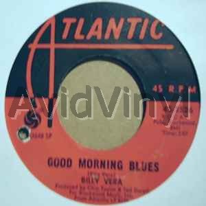 BILLY VERA GOOD MORNING BLUES / WITH PEN IN HAND