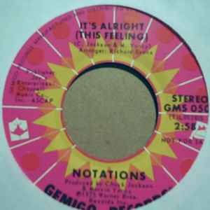 NOTATIONS — IT'S ALRIGHT / SAME record label scan
