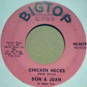 DON AND JUAN — CHICKEN NECKS / WHATS YOUR NAME record label scan
