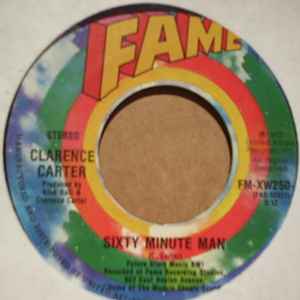 CLARENCE CARTER — SIXTY MINUTE MAN / MOTHER-IN-LAW record label scan