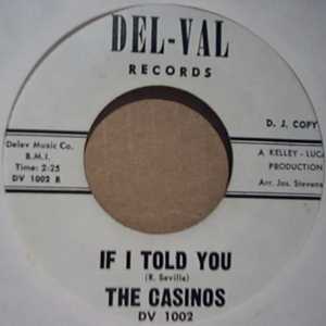 CASINOS — IF I TOLD YOU / EVERYBODY CAN'T BE PRETTY record label scan