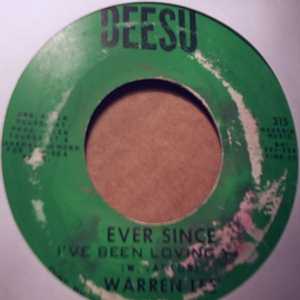 WARREN LEE — EVER SINCE I'VE BEEN LOVING YOU / CLIMB THE LADDER record label scan