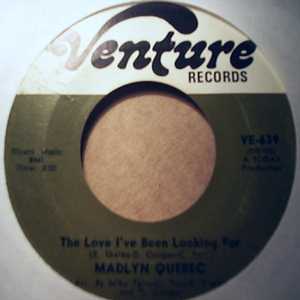 MADLYN QUEBEC — LOVE I HAVE BEEN LOOKING FOR / BETTER THAN MY BEST record label scan