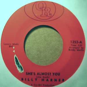 BILLY HARNER SHE'S ALMOST YOU / FOOL ME