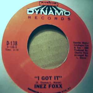 INEZ FOXX — I GOT IT / NORTH CAROLINA record label scan