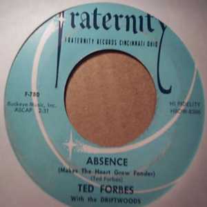 TED FORBES — ABSENCE / CRY CRY DARLING record label scan