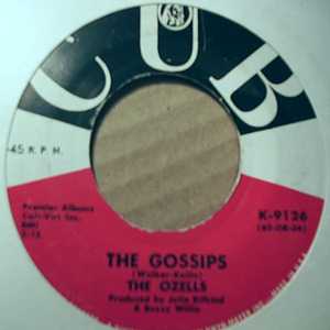 OZELLS — THE GOSSIPS / PLEASE DON'T GO record label scan