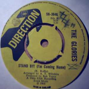 GLORIES — MY SWEET SWEET BABY / STAND BY record label scan
