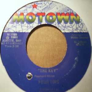 FOUR TOPS — KEY / DON'T LET HIM TAKE YOUR LOVE FROM ME record label scan