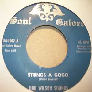 BOB WILSON SOUNDS — STRINGS A GOGO / LOVE SYMPHONY record label scan