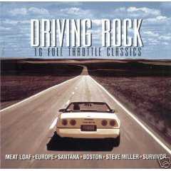 VARIOUS — DRIVING ROCK 16 FULL THROTTLE CLASSICS record label scan