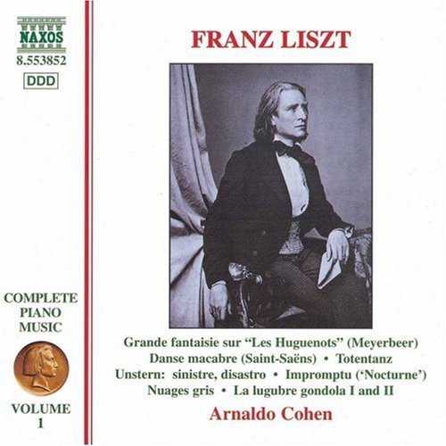 FRANZ LISZT — FRANZ LISZT COMPLETE PIANO MUSIC VOLUME 1 record label scan