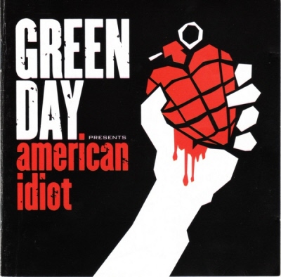 GREEN DAY — AMERICAN IDIOT record label scan