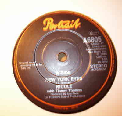 NICOLE WITH TIMMY THOMAS — NEW YORK EYES / ORDINARY GIRL alternate record image 2