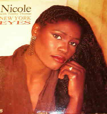 NICOLE WITH TIMMY THOMAS — NEW YORK EYES / ORDINARY GIRL record label scan