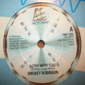 SMOKEY ROBINSON — BEING WITH YOU / WHAT'S IN YOUR LIFE FOR ME record label scan