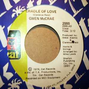 GWEN MCCRAE — CRADLE OF LOVE / EASY ROCK record label scan