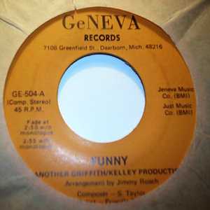 PRISCILLA PRICE — FUNNY / ONLY YESTERDAY record label scan