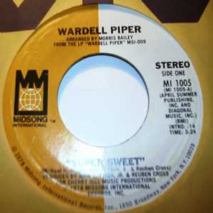 WARDELL PIPER — SUPER SWEET / DON'T TURN AWAY FROM ME BABY record label scan