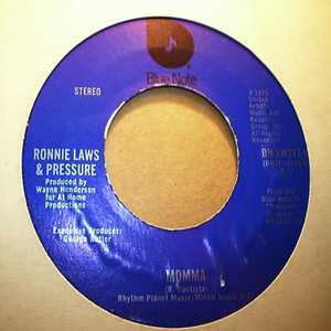 RONNIE LAWS AND PRESSURE — MOMMA / MIS' MARYS PLACE record label scan