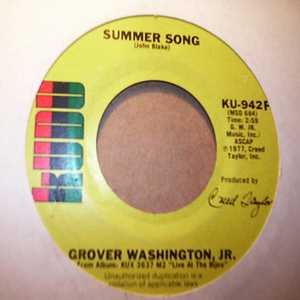 GROVER WASHINGTON JR SUMMER SONG / JUFFURE