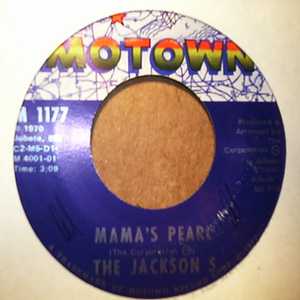 JACKSON 5 — MAMA'S PEARL / DARLING DEAR record label scan