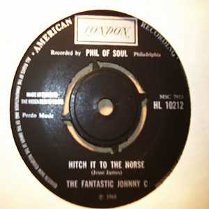 FANTASTIC JOHHNY C — HITCH IT TO THE HORSE / COOL BROADWAY record label scan