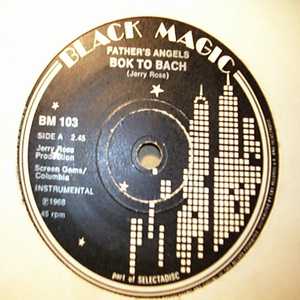 FATHERS ANGELS — BOK TO BACH / DISCO TRUCKING record label scan