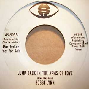 BOBBI LYNN — JUMP BACK IN MY ARMS OF LOVE / SO IN LOVE WITH YOU record label scan