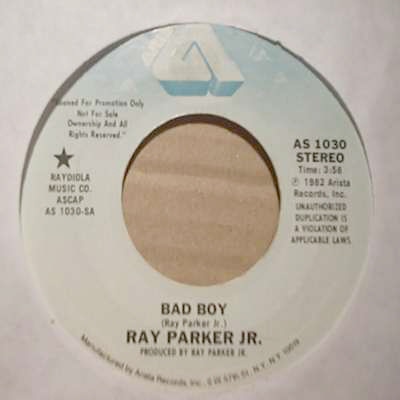 RAY PARKER JR — BAD BOY / SAME record label scan